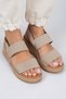 Liliana Genuine Leather Women's Beige Espadrille Sandals - 5