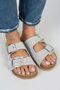 Irene Women's Gray - Silver Buckle Double Buckle - 2