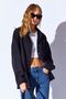 Black V-Neck Women's Casual Shirt |   Mks166918-01 - 2