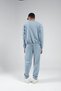 Washed/Distressed/Faded Effect Regular/Normal Fit Jogging Sweatpants | Blue | Eeu100688853-8853 - 5
