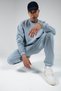 Washed/Distressed/Faded Effect Regular/Normal Fit Jogging Sweatpants | Blue | Eeu100688853-8853