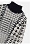Patterned Knitwear Girl's Dress - Black 7987 - 4