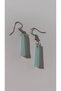 Ice Blue Colorful Glittery Pearlescent Shiny Silver Accessory Stick Shape Dangle Epoxy Earrings Gift