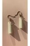 Ice Blue Colorful Glittery Pearlescent Shiny Silver Accessory Stick Shape Dangle Epoxy Earrings Gift - 3