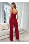 Women's Strappy Burgundy Lace Suit Zehra - 3