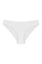 Women's White Cotton Bikini Model Panties 3-Piece Set - 2
