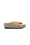 Cross Striped Orthopedic Thick Sole Heel Spur Gel Comfortable Indoor Slippers-Mila - 4