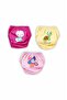 Bebelop Cotton Combination Training Panties 3-Piece Set Turtle-Flower-Cat
