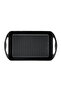 Cast Rectangular Grill Pan Cast Iron Solid Handle Size 22x32cm