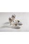Women's Satin Silver 9 cm Evening Dress Shoes 352t (Full Fit) - 2