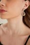 Women's Radiante Gold Model Zircon Stone Silver Evening Dress Dangle Wedding Engagement Party Prom Daily Earrings - 7