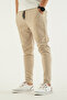 Men's Stone Color Breathable Lycra Stretchy Fabric Skinny and Ankle Leg Jogger Pants - 3