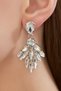 Women's Liana Model Silver Crystal Zircon Stone Dangling Daily Evening Dress Wedding Bridal Party Earrings - 7