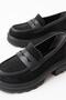 746-759 Black Suede Daily High-Sole Loafer Shoes - 4