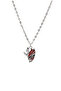 Bleach Ichigo Hollow Mask Anime Necklace - Silver Color with Enamel Classic Chain - 2