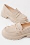 746-759 Beige Suede Daily High-Sole Loafer Shoes