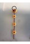 30cm Flexible Elastic 1 Pair Length Mustard Brown Hand Knitted - Amigurimi Sun Flower Cluster Buckle - 4