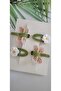 Hair Clip Set with Dragonfly and Daisy Designs (4- Snap button Set) - 2