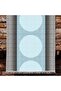 Cotton Kilim 31 Modern Patterned Decorative Washable Woven Base Rug in Gray and Blue Tones - 4