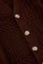 Brown Fl Men's Regular V-Neck Hair Knitwear Cardigan Tmnaw25Hi00005 - 6