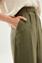 High Waist Wide Leg Pants Khaki - 4