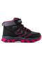 Girl's Black Lace-Up Winter Boots - Cold Resistant