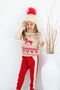 Girl's Sweater, Knitwear, Tracksuit, Beanie and Neck Collar 4-Piece Set - 3