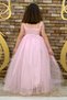 Tozpembe Waist Sequin Detailed Full Length Children's Evening Dress Show and Party Dress Abiye Kids Aby4456 - 2