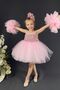 Girl's Sequin Tulle Skirt Wearable Pompom Buckle Evening Dress Special Occasion Dress - 2