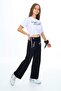 Girls' Summer Crop Top and Bottom 100% Cotton Two-Piece Tracksuit Set - 3