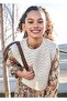Girl's Knitted Vest Beige 7315