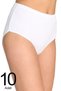 Women's White 10-Pack Ribana Bato Panties Elf568T0922Ccm10 - 2