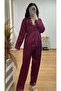 Dantelli Güpürlü Dowry Women's Satin Pajama Set - 3