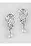 Women's Pearl Dangle Branch Model Earrings