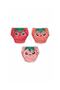 Poopes Washable 3-Piece Combination Girls' Cheerful Strawberry Training Pants for Ages 1-2-3-4
