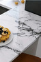(60Cmx2Meter) White Marble Pattern Foil Coating - Adhesive Kitchen and Cabinet Paper - 6