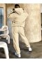 Women's Beige New York Tracksuit Set - 2