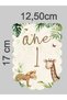 Safari Jungle Themed Set of 3 One 1 Year Old Birthday Decoration Banner + Cake Decoration + Cupcake Decoration - 5