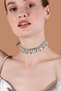 Women's Luminosita Model Crystal Stone Silver Evening Dress Choker Wedding Engagement Party Prom Promise Daily Necklace - 4