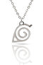 Naruto Konoha Symbol Anime Necklace - Silver Color Classic with Chain