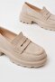 746-759 Beige Suede Daily High-Sole Loafer Shoes - 5