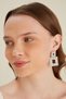 Women's Ester Model Hanging Crystal Zircon Stone Daily Evening Dress Wedding Bridal Henna Prom Prom Earrings - 5