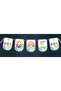 Rainbow Themed Set of 3 One 1 Year Old Birthday Ornament Banner + Cake Ornament + Cupcake Cardboard - 4