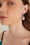 Women's Radiante Transparent Model Zircon Stone Silver Evening Dress Dangle Wedding Engagement Party Prom Daily Earrings - 3