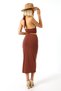 Pre-Detailing Skirt with Lined Detailing, Maxi Length, 82 cm Full Length / Shir Detailed Long 82cm Skirt - 6