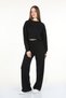 Black Modal Fabric Double Basic Set