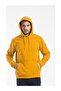 Mustard Yellow Printless Hooded Sweatshirt with Kangaroo Pocket