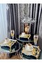 2-Piece Coffee & Tea & Presentation Tray Stainless with Luxury Legs and Handles 22 cm - 6