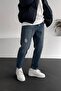 Boyfriend Comfortable Fit Blue Grinded Jeans - 4