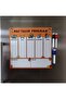 Weekly Schedule Magnet Planner School - Erasable Magnetic Writing Board. (33x32cm) + 3 Pens - 3